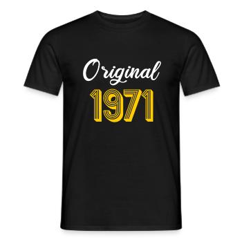 1971 Original birthday Year of birth 1971 Gift - Men's T-Shirt - black - Front - AI Model Male 178 light (178cm)