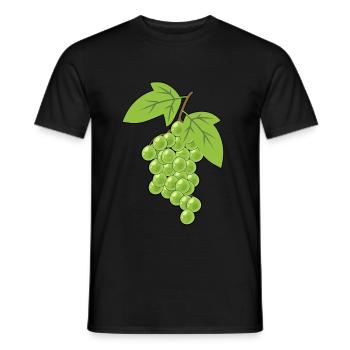 Grapes Grapes Hobby gardeners Harvest Grapevine - Men's T-Shirt - black - Front - AI Model Male 178 light (178cm)