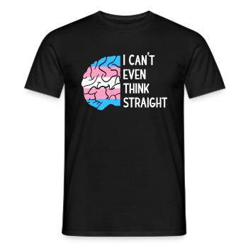 LGBT Transgenre Mois Trans Gay Cerveau Pride - T-shirt homme - noir - Devant - AI Model Male 178 light (178cm)