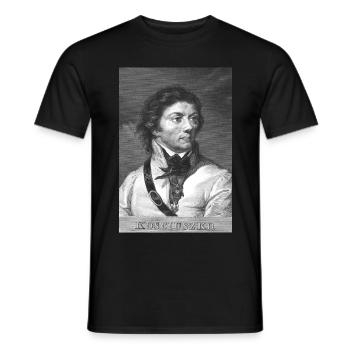 Tadeusz Kosciuszko Pologne Polska - T-shirt homme - noir - Devant - AI Model Male 178 light (178cm)