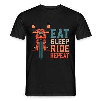 Motorrad Alltag - Biker Bike Spruch - Männer T-Shirt - Schwarz - Vorne - AI Model Male 178 light (178cm)
