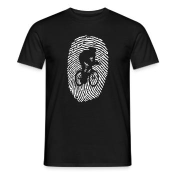 Vélo de course Empreinte ADN Cyclistes de course - T-shirt homme - noir - Devant - AI Model Male 178 light (178cm)