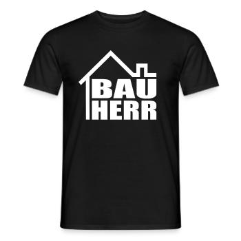 Bauherr Hausbau Bauherren Richtfest Haus Bauherr - Männer T-Shirt - Schwarz - Vorne - AI Model Male 178 light (178cm)