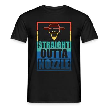 3d Print Printer 3d Printer Printing Gift - Men's T-Shirt - black - Front - AI Model Male 178 light (178cm)