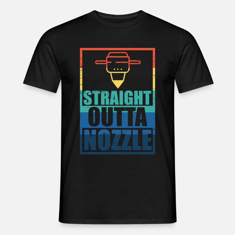 3d Druck Drucker 3d Printer Printing Geschenk - Männer T-Shirt - Schwarz