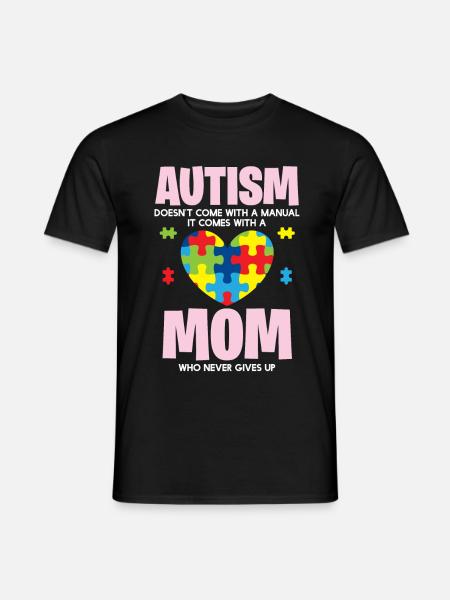 Autismus - Mama Ist Stolz - Männer T-Shirt - Schwarz