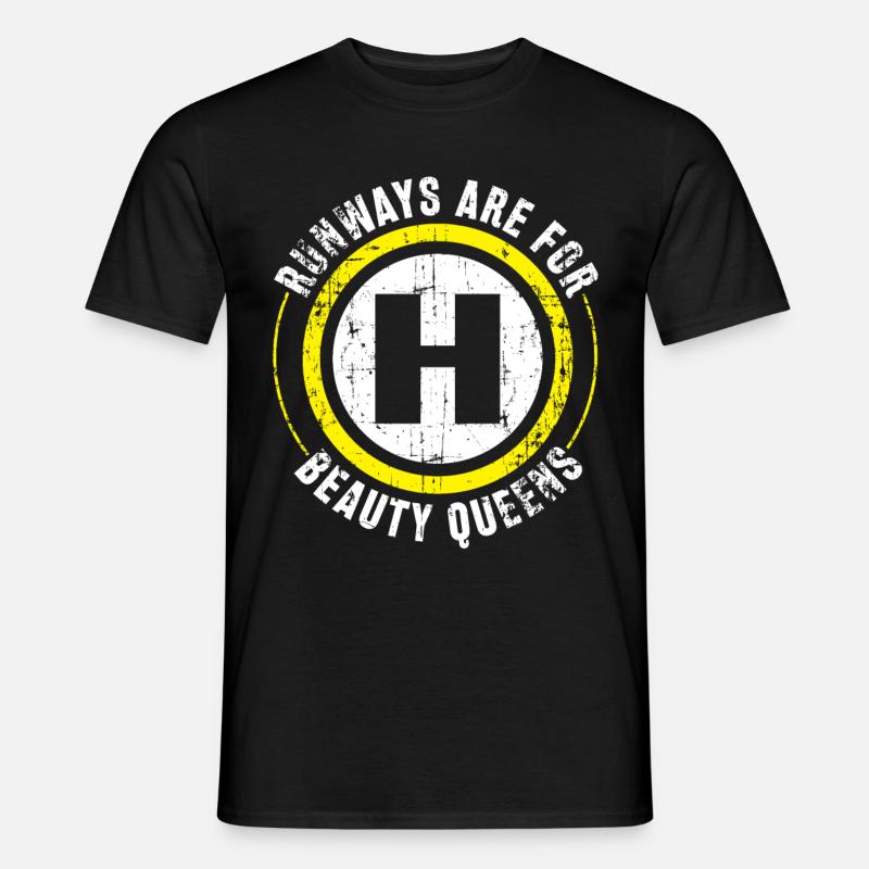 Helicopter Pilot Geschenk - Männer T-Shirt - Schwarz