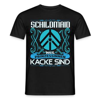 Schildmaid Walküre Lagertha Germanen Kriegerin - Männer T-Shirt - Schwarz - Vorne - AI Model Male 178 light (178cm)