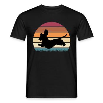 Dachshund Dog Dachshund Dog Owner Dachshund Puppy - Men's T-Shirt - black - Front - AI Model Male 178 light (178cm)