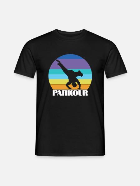 Gymnastics Parkour Sports Freerunning - Men's T-Shirt - black