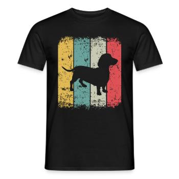 Dachshund Dachshund Dog Dog owner Dachshund puppy - Men's T-Shirt - black - Front - AI Model Male 178 light (178cm)