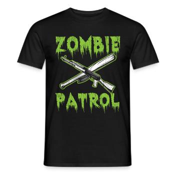 Zombie Patrolie - Men's T-Shirt - black - Front - AI Model Male 178 light (178cm)