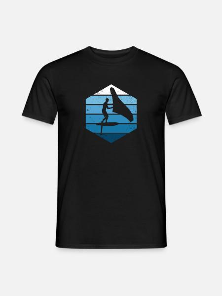Hydrofoil Wingfoiling Kiten Wingfoil Foilwing Kite - Männer T-Shirt - Schwarz