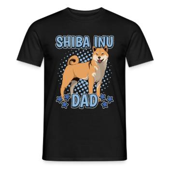 Shiba Inu Dad - Männer T-Shirt - Schwarz - Vorne - AI Model Male 178 light (178cm)