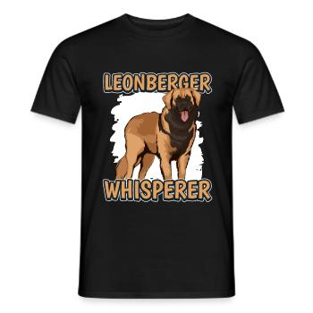 Leonberger Leonberger Whisperer - Männer T-Shirt - Schwarz - Vorne - AI Model Male 178 light (178cm)