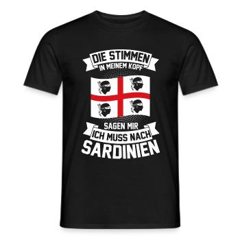 Vacances Sardaigne Italie Sardegna Cadeau - T-shirt homme - noir - Devant - AI Model Male 178 light (178cm)