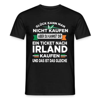 Irische Flagge Irisch Ireland Iren Irland - Männer T-Shirt - Schwarz - Vorne - AI Model Male 178 light (178cm)