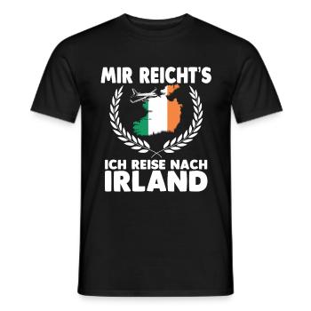 Mir reichts ich reise nach IrlandMir reichts ich r - Männer T-Shirt - Schwarz - Vorne - AI Model Male 178 light (178cm)