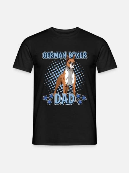 Boxer German Boxer Dad - Men's T-Shirt - black
