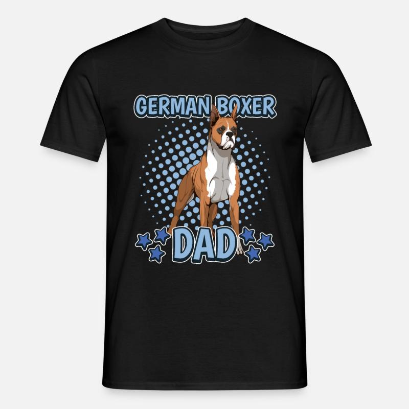 Boxer German Boxer Dad - Männer T-Shirt - Schwarz