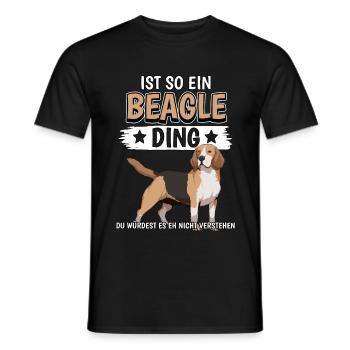 Beagle Ist so ein Beagle Ding - Männer T-Shirt - Schwarz - Vorne - AI Model Male 178 light (178cm)
