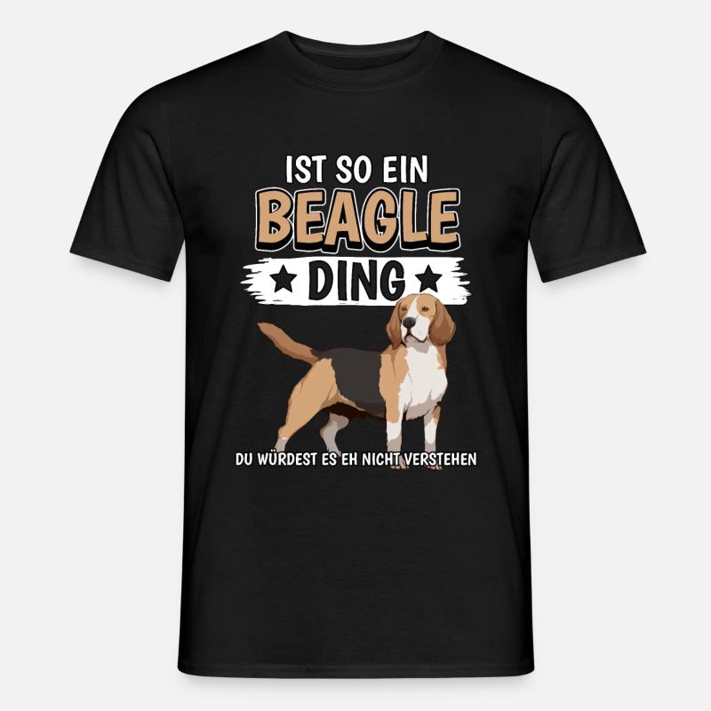 Beagle Ist so ein Beagle Ding - Männer T-Shirt - Schwarz