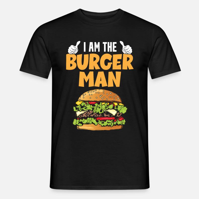 Ich Bin Der Burger Mann - Männer T-Shirt - Schwarz