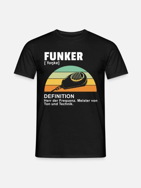 Funker Amateurfunker Amateurfunk Funkgerät - Männer T-Shirt - Schwarz