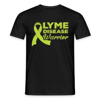Lyme Disease Warrior Lyme Disease Warrior - Men's T-Shirt - black - Front - AI Model Male 178 light (178cm)