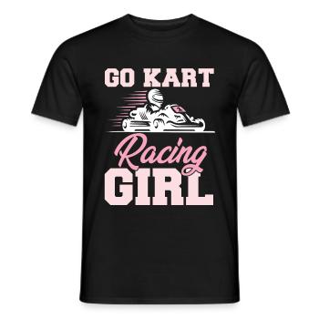 Go Kart Racing Coureurs Gokart - T-shirt homme - noir - Devant - AI Model Male 178 light (178cm)