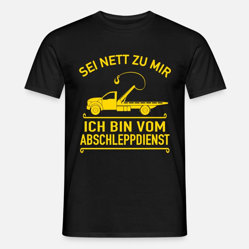 Auto Abschleppdienst Abschleppservice Abschlepper - Männer T-Shirt - Schwarz