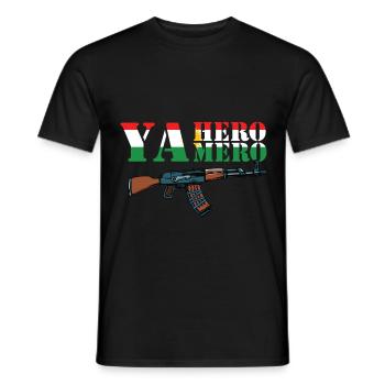 Kurdistan Flag Yamero Yahero Kurdish Meme - Men's T-Shirt - black - Front - AI Model Male 178 light (178cm)