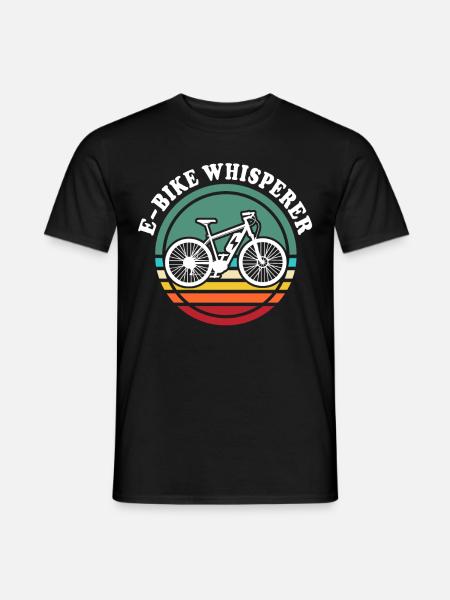 Ebike Flüsterer Ebiker Elektrofahrrad - Männer T-Shirt - Schwarz