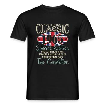 Pas vieux, Mais l’Union Britannique Classique Jack, - T-shirt homme - noir - Devant - AI Model Male 178 light (178cm)