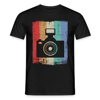 Photographie photographique Photographe photographe photographe - T-shirt homme - noir - Devant - AI Model Male 178 light (178cm)