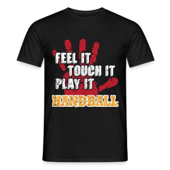 Handball Handballer Handballspieler Trainer - Männer T-Shirt - Schwarz - Vorne - AI Model Male 178 light (178cm)