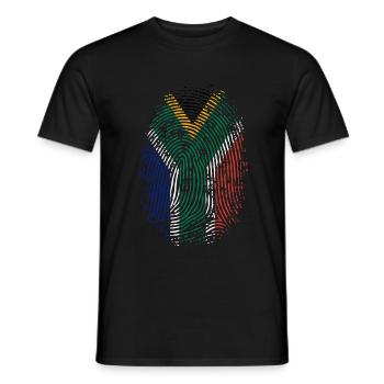 TEAM SOUTH AFRICA - Männer T-Shirt - Schwarz - Vorne - AI Model Male 178 light (178cm)