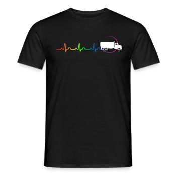 TRUCK HOMOSEXUAL - Männer T-Shirt - Schwarz - Vorne - AI Model Male 178 light (178cm)