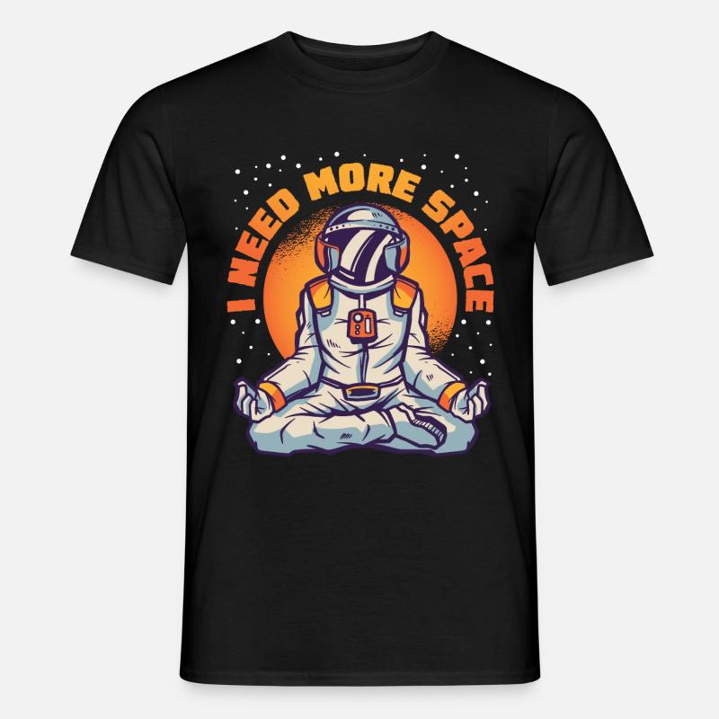 Astronomy Solar System I Need Space - Men’s T-shirt - black