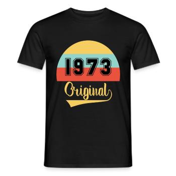 Vintage Orginal 1973 Geburtstag - Männer T-Shirt - Schwarz - Vorne - AI Model Male 178 light (178cm)