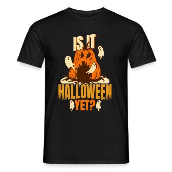 Halloween Is It Halloween Yet - Men's T-Shirt - black - Front - AI Model Male 178 light (178cm)