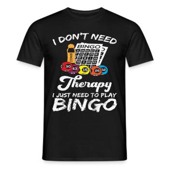 Bingo Bingo Joueur de société Bingo Lotto - T-shirt homme - noir - Devant - AI Model Male 178 light (178cm)