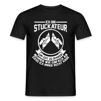 Verputzer Stuckateur - Männer T-Shirt - Schwarz - Vorne - AI Model Male 178 light (178cm)