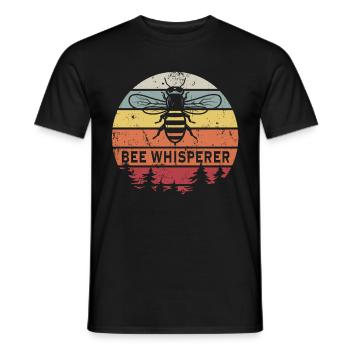 Bee Whisperer Honey Bee beekeeper Beekeeper - Men's T-Shirt - black - Front - AI Model Male 178 light (178cm)