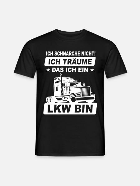 Ich Schnarche Nicht Ich Träume Das Ich Ein Lkw Bin - Männer T-Shirt - Schwarz