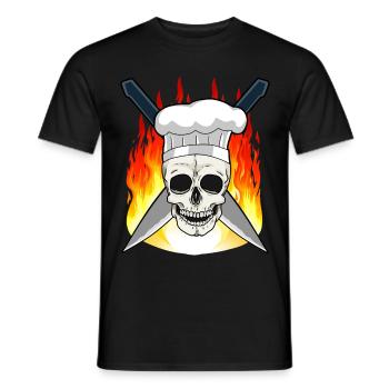 Koch Küche kochen Chefkoch Kochkunst Hobbykoch - Männer T-Shirt - Schwarz - Vorne - AI Model Male 178 light (178cm)