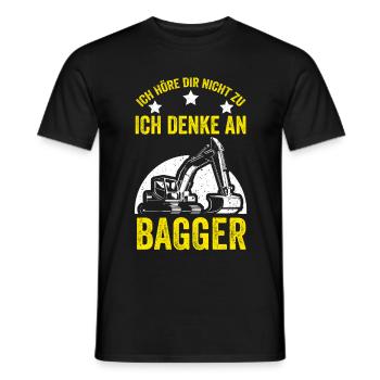 Baggern Baggerfahrer Bagger - Männer T-Shirt - Schwarz - Vorne - AI Model Male 178 light (178cm)