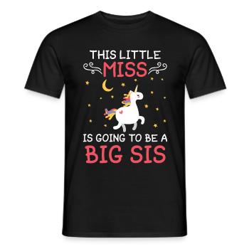Dieses Mädchen Wird Zur Großen Schwester - Männer T-Shirt - Schwarz - Vorne - AI Model Male 178 light (178cm)