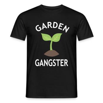 Gardener Gift - Garden Gangster - Nursery - Men's T-Shirt - black - Front - AI Model Male 178 light (178cm)