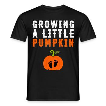 Growing a Little Pumpkin - Men's T-Shirt - black - Front - AI Model Male 178 light (178cm)